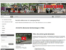 Tablet Screenshot of lasergang-shop.de